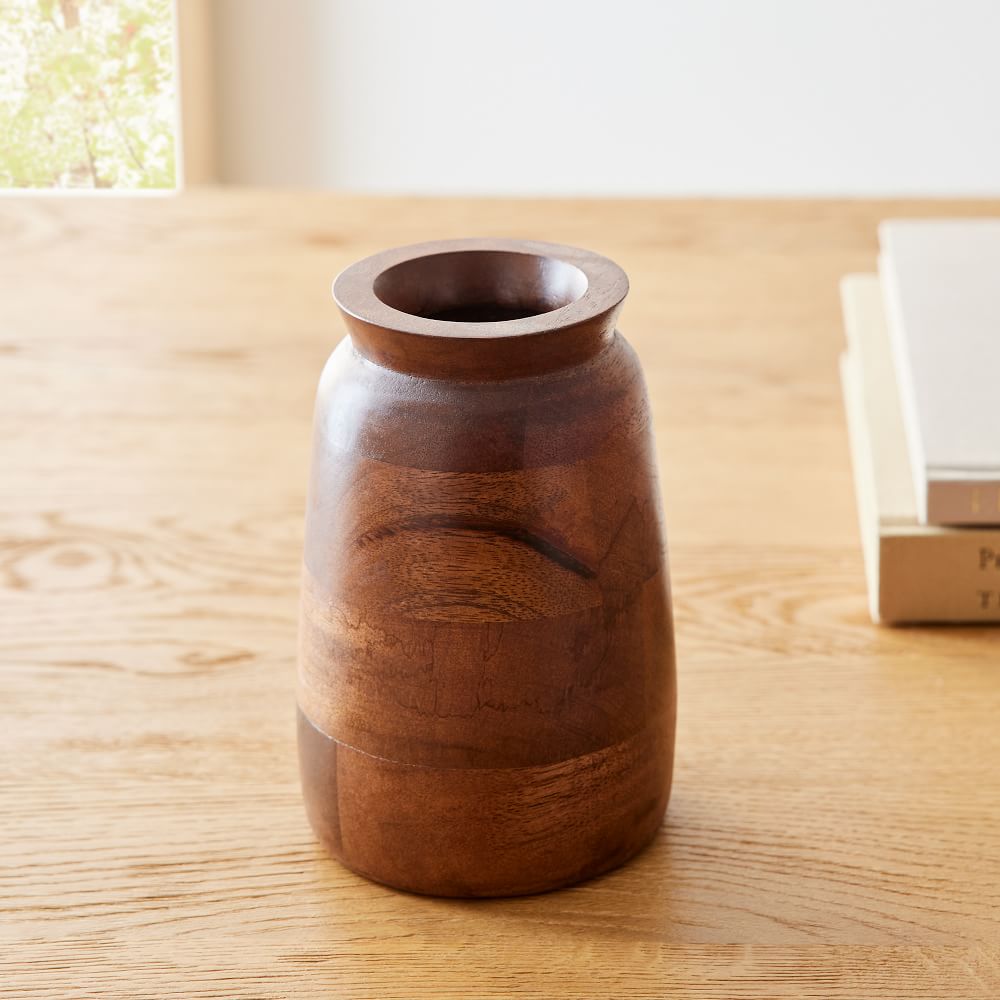 Cool Walnut Wooden Vases thumbnail 2