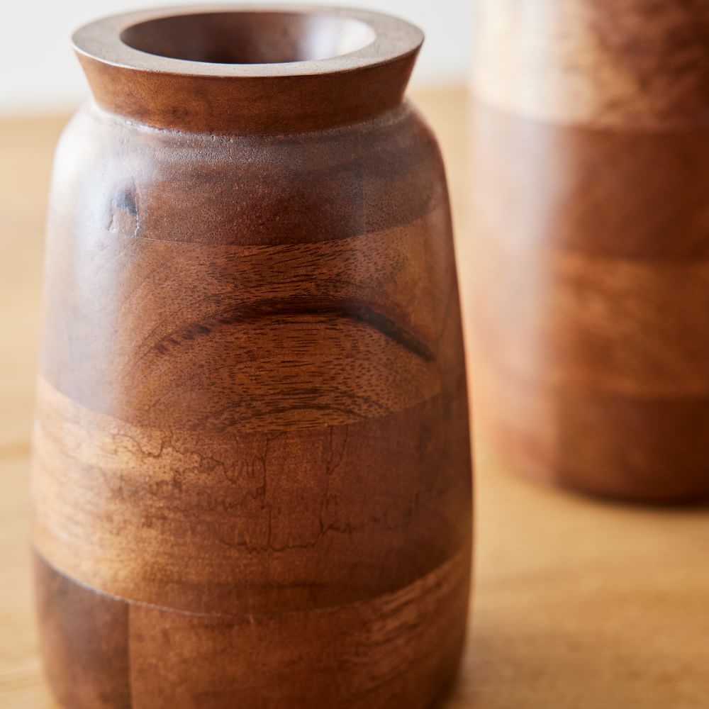 Cool Walnut Wooden Vases thumbnail 3