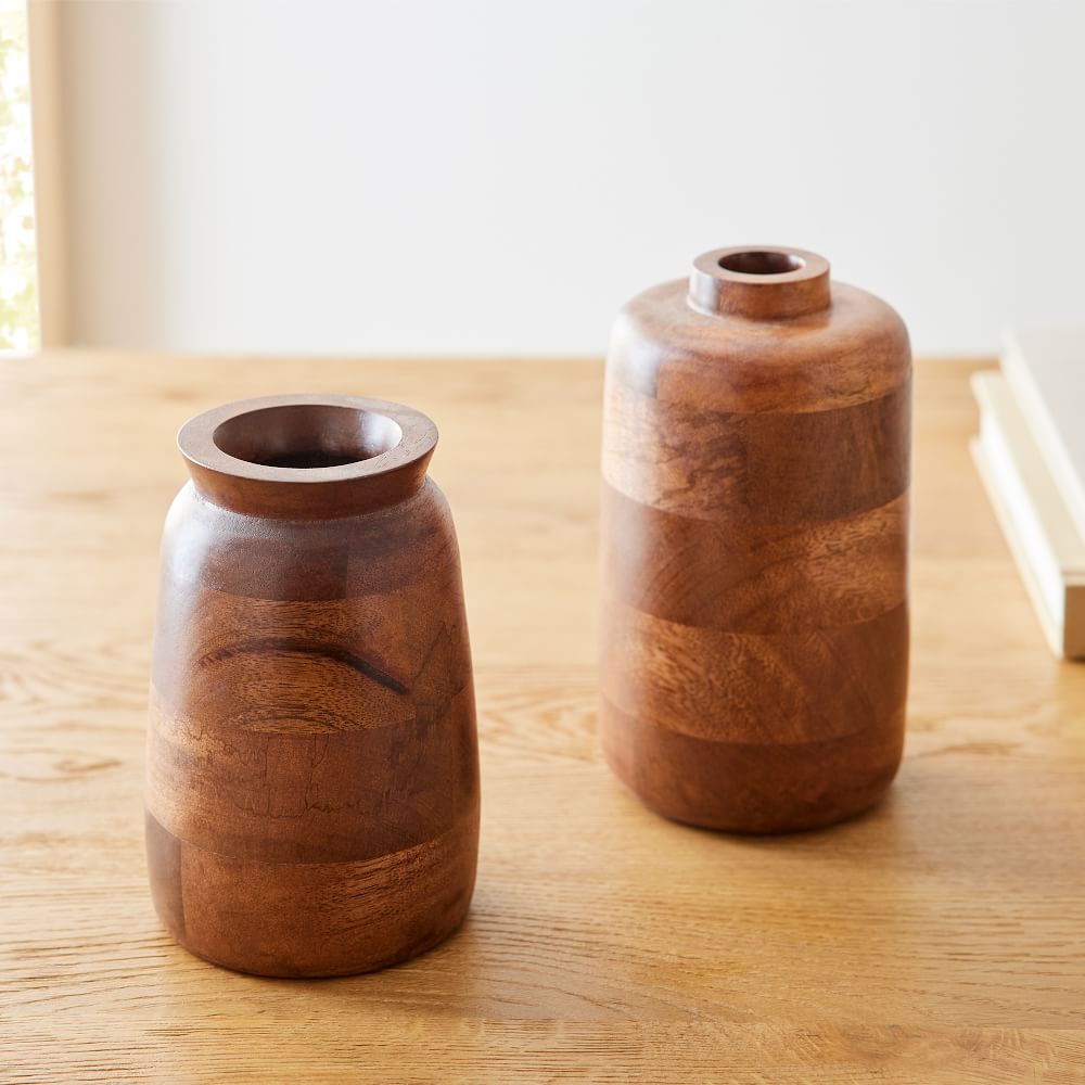 Cool Walnut Wooden Vases thumbnail 5