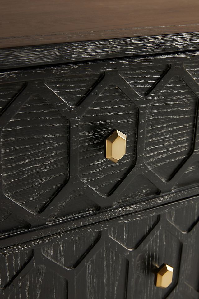 Textured Trellis Buffet Black thumbnail 8