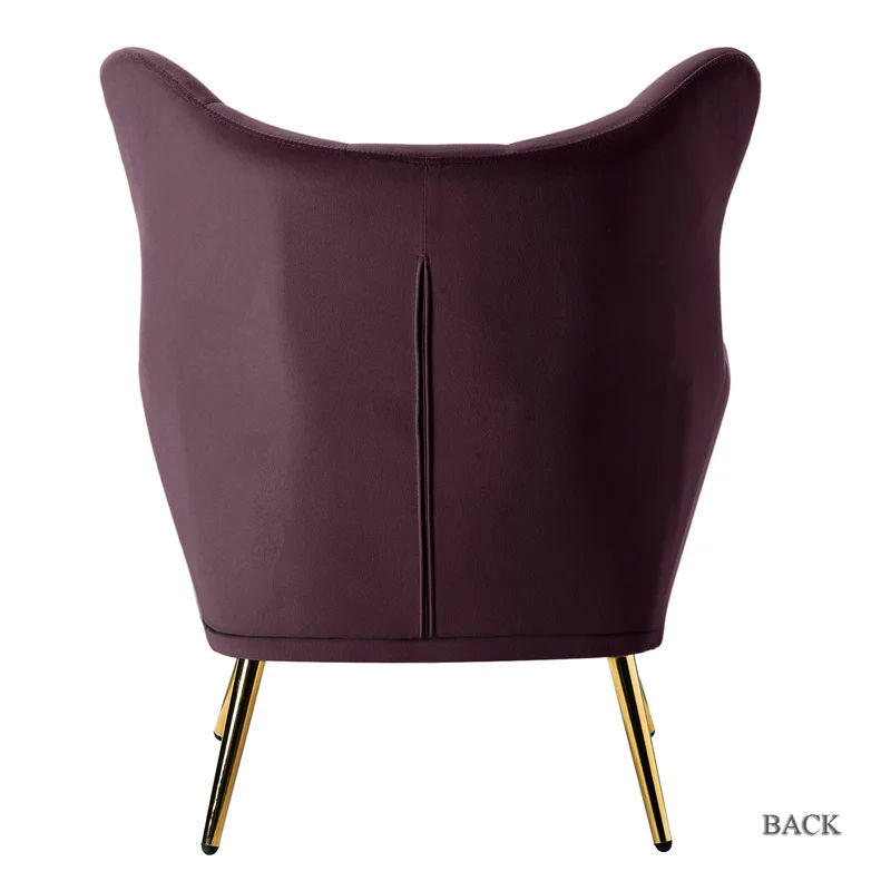 Avianna 29.25" Wide Tufted Polyester Wingback Chair thumbnail 5