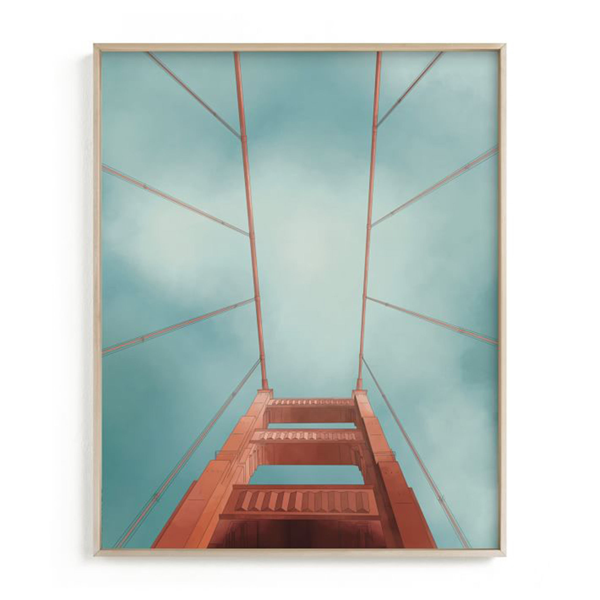 Minted San Francisco Golden Gate Bridge with frame thumbnail 2
