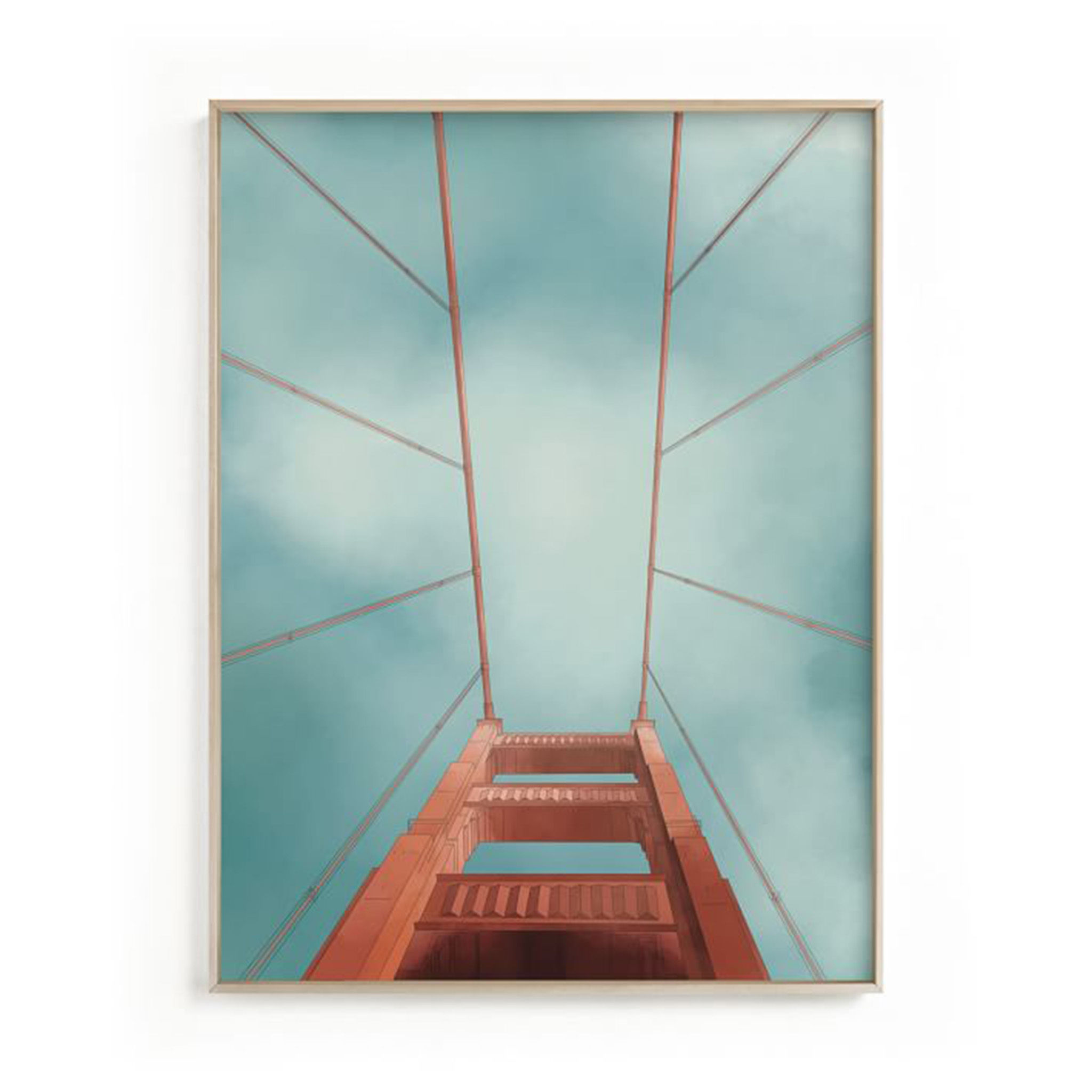 Minted San Francisco Golden Gate Bridge with frame thumbnail 2