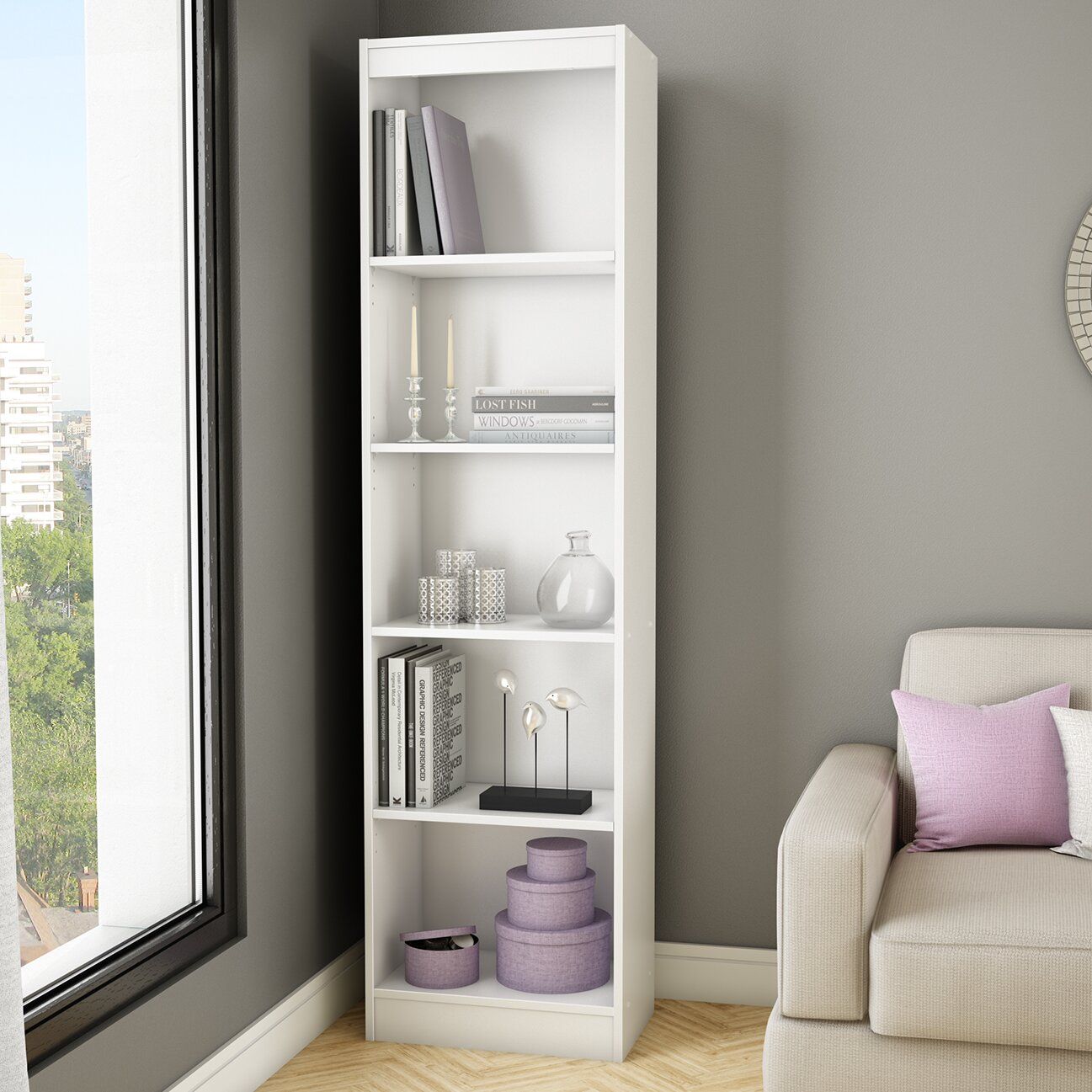 Axess 68.75" H x 18.88" W Standard Bookcase thumbnail 4