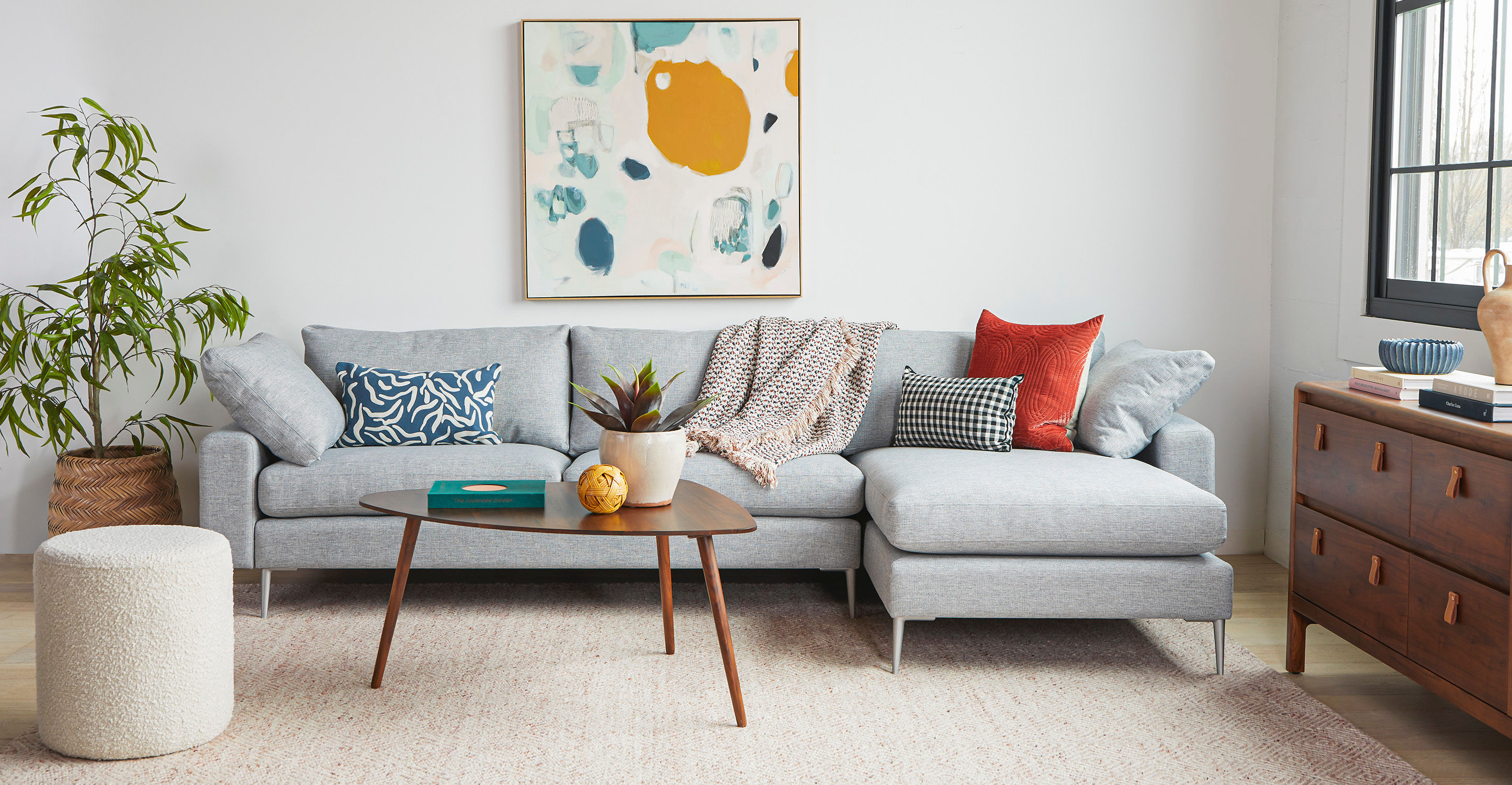 Amoeba Wild Walnut  Wide Coffee Table thumbnail 2