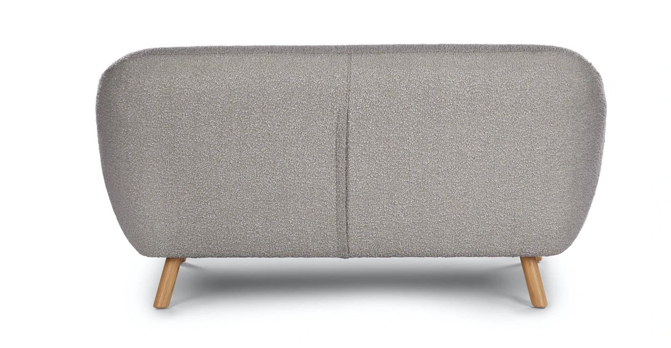 Gabriola Dover Gray Boucle Loveseat thumbnail 5