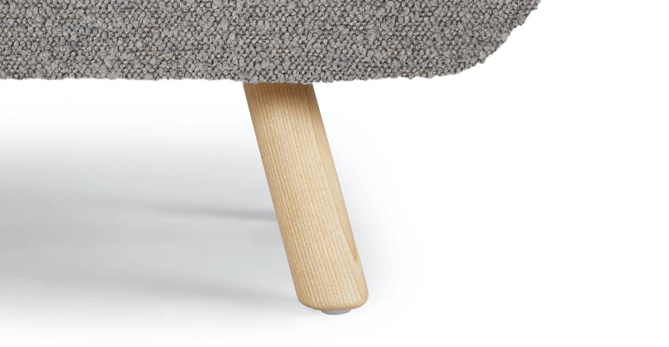 Gabriola Dover Gray Boucle Loveseat thumbnail 8