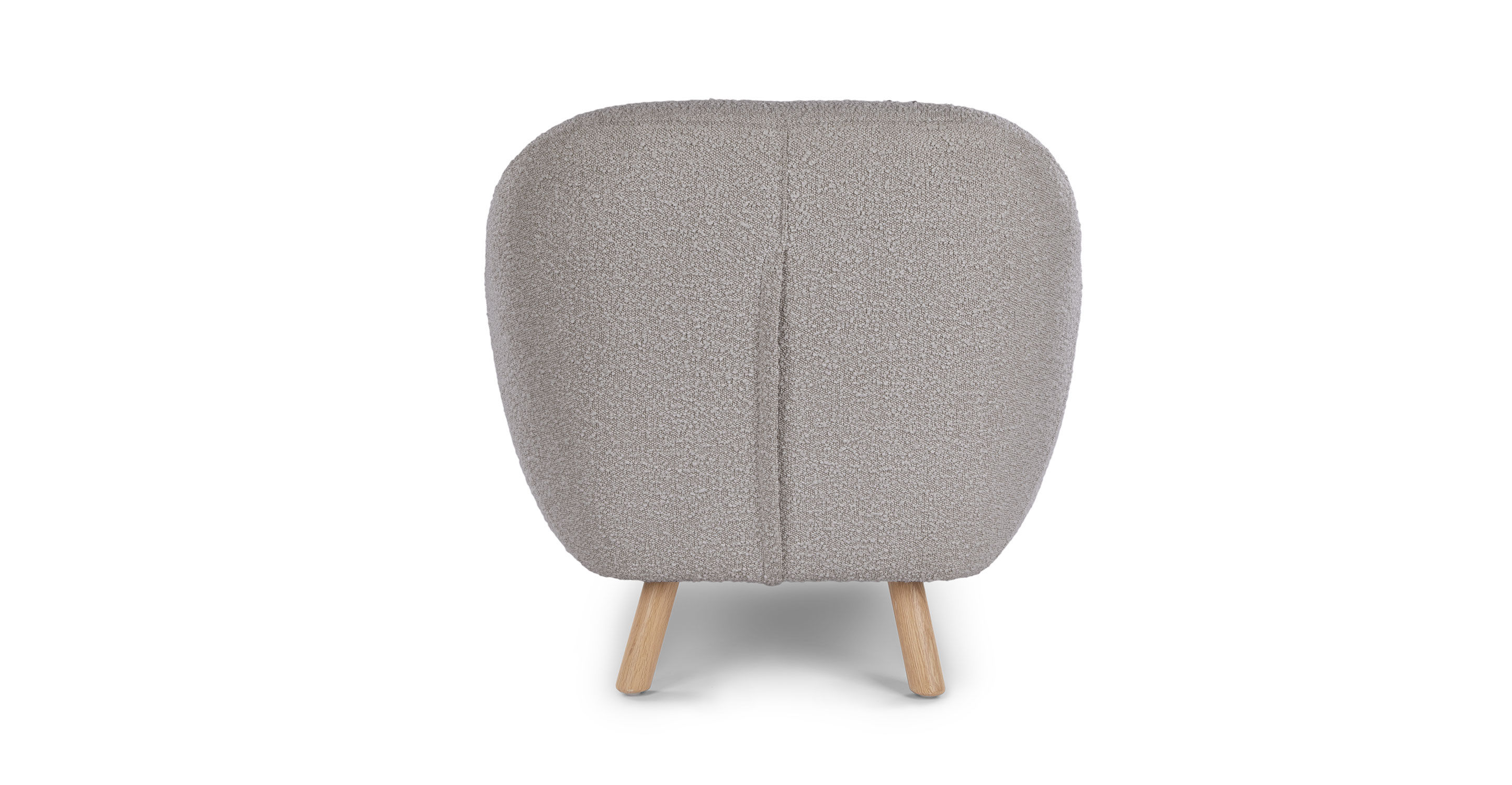 Gabriola Dover Gray Boucle Lounge Chair thumbnail 5