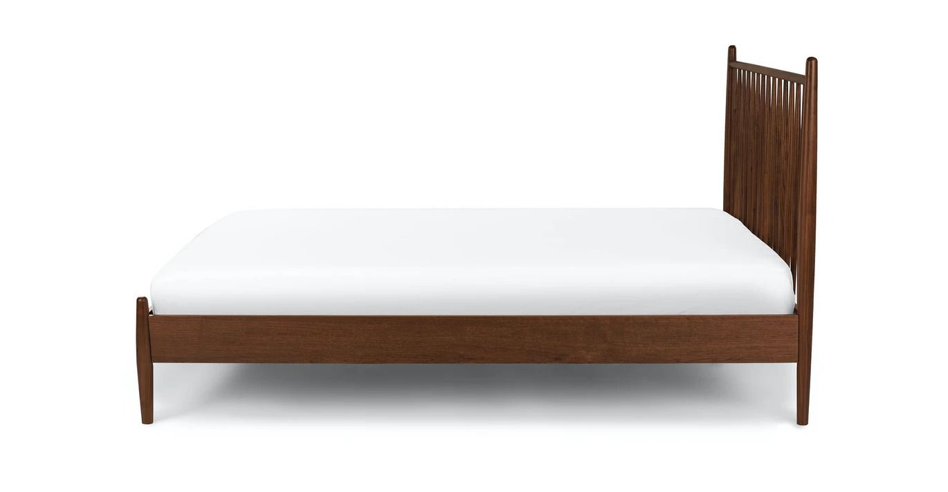 Lenia Walnut Queen Bed thumbnail 4
