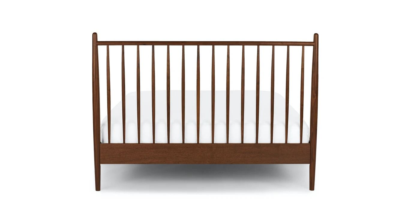 Lenia Walnut Queen Bed thumbnail 7