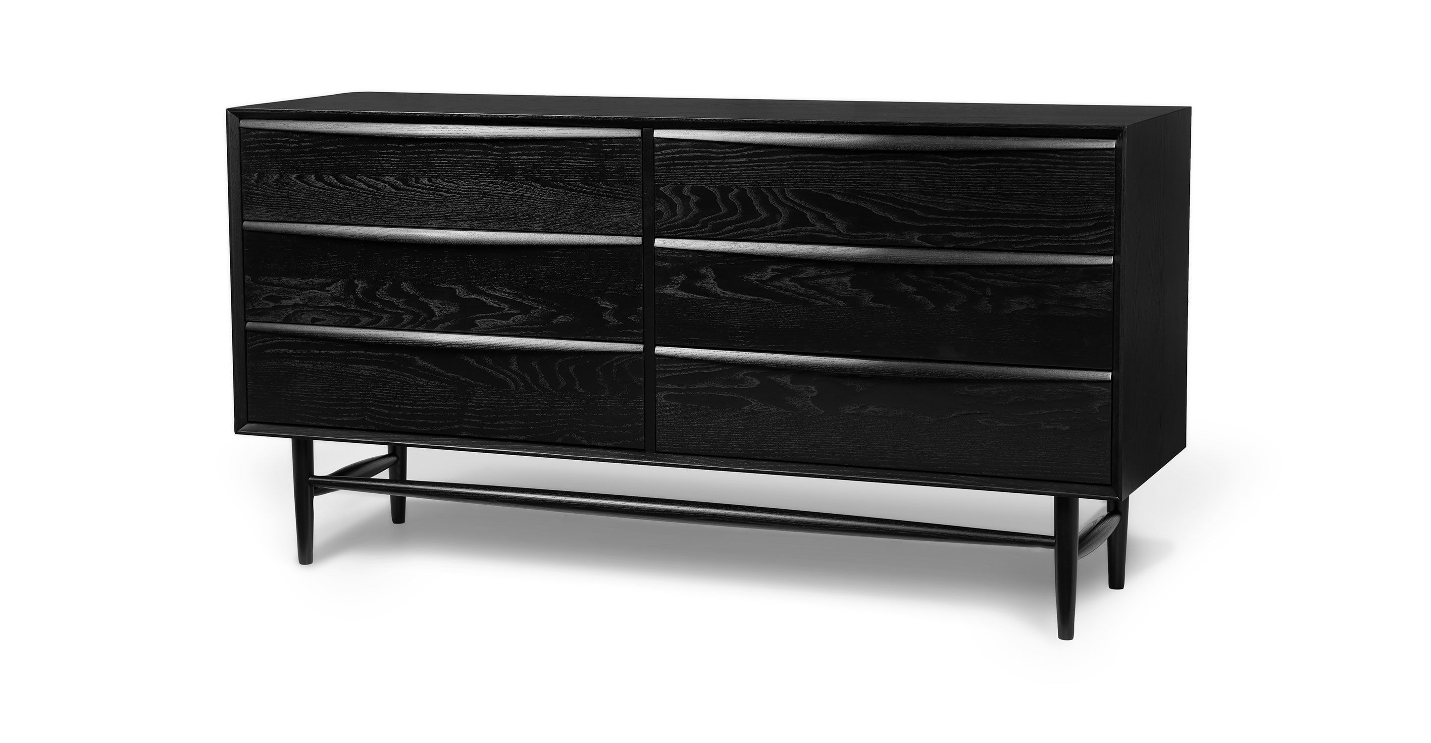 Lenia White Oak Drawer Double Dresser thumbnail 3