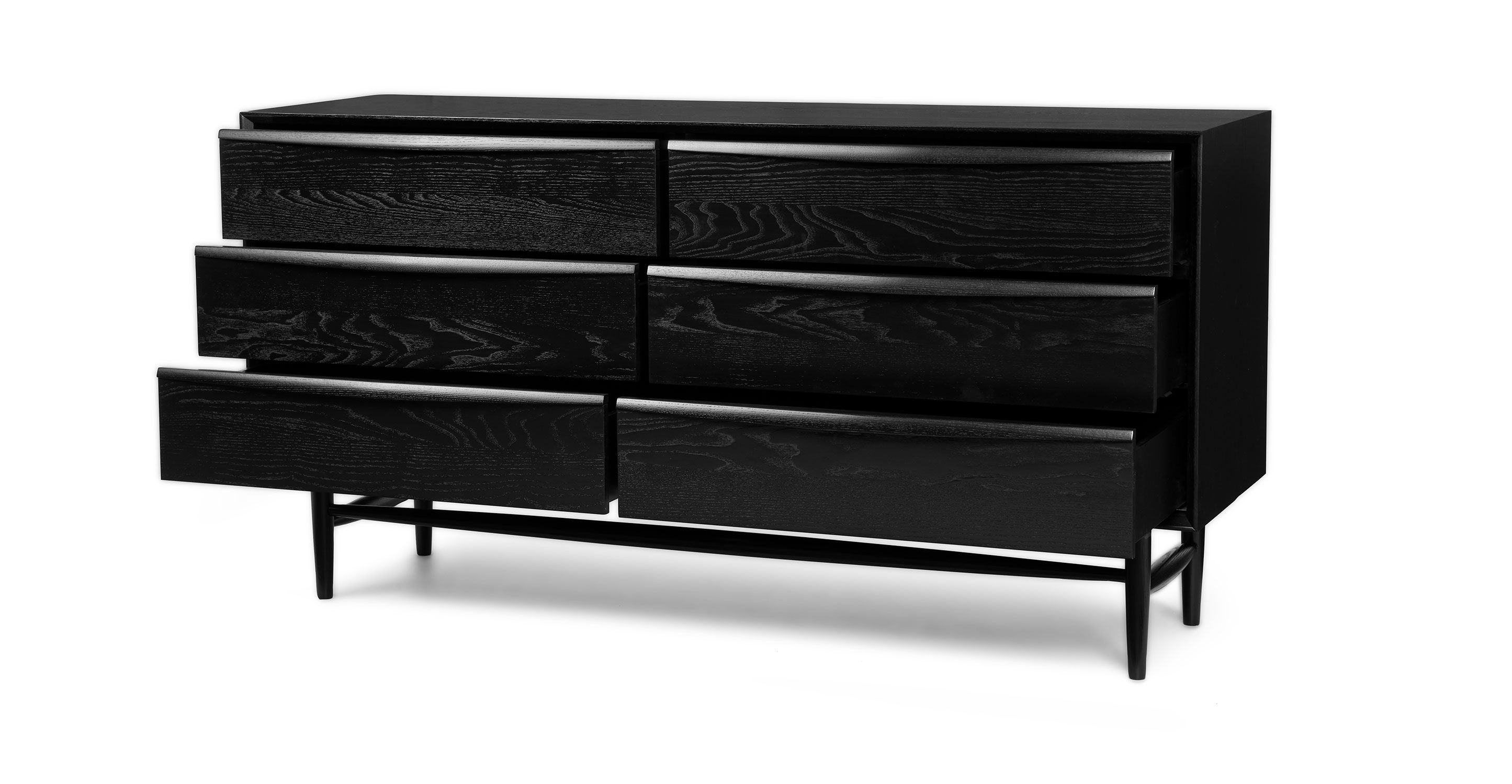 Lenia White Oak Drawer Double Dresser thumbnail 4