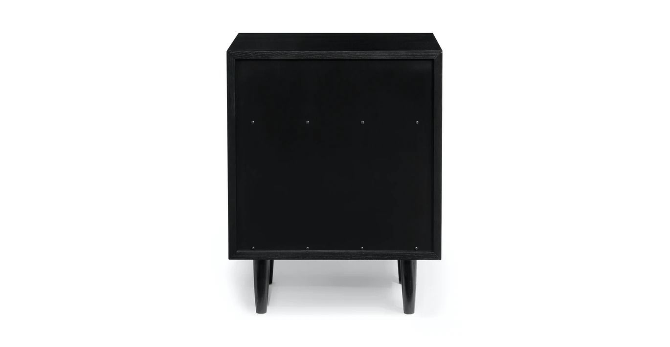 Lenia Black Ash Drawer Nightstand thumbnail 5
