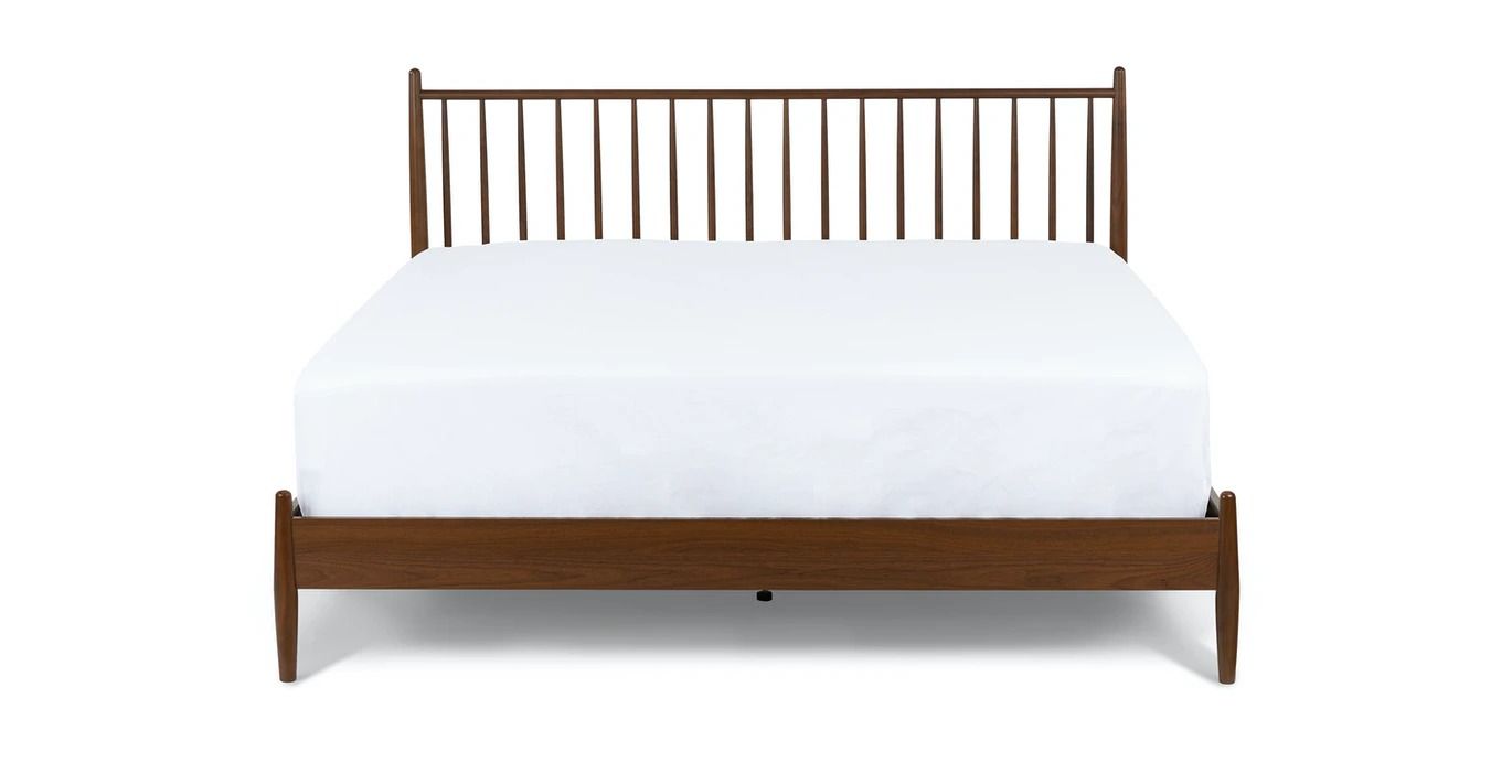 Lenia Walnut King Bed thumbnail 3