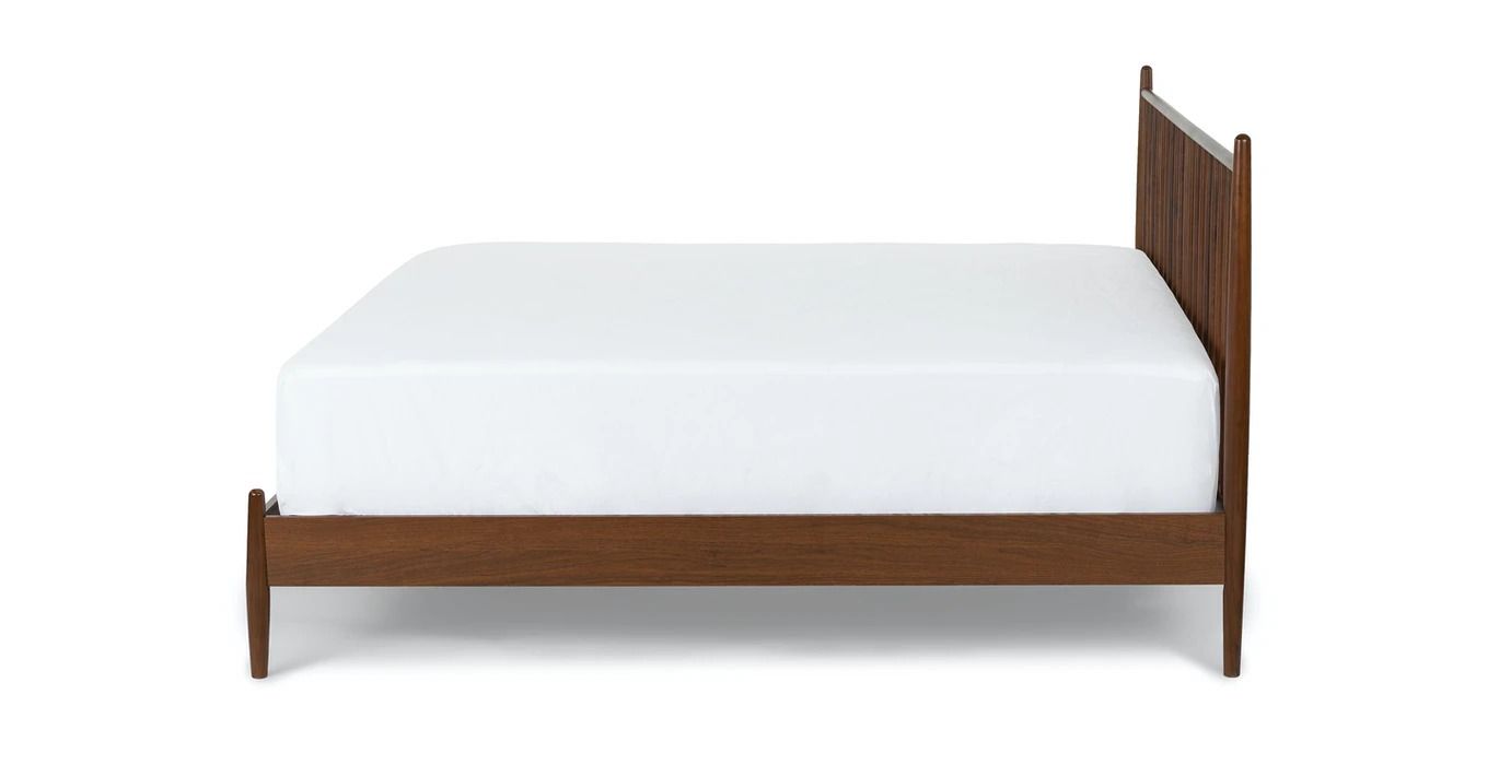 Lenia Walnut King Bed thumbnail 4