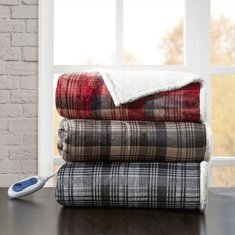 Tasha Mink to Berber Heated Throw thumbnail 3