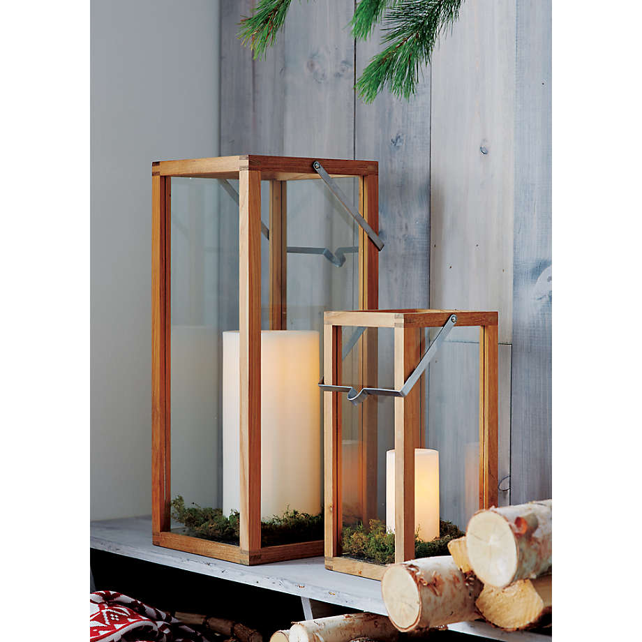 Crosby Natural Teak Lantern 15 thumbnail 2