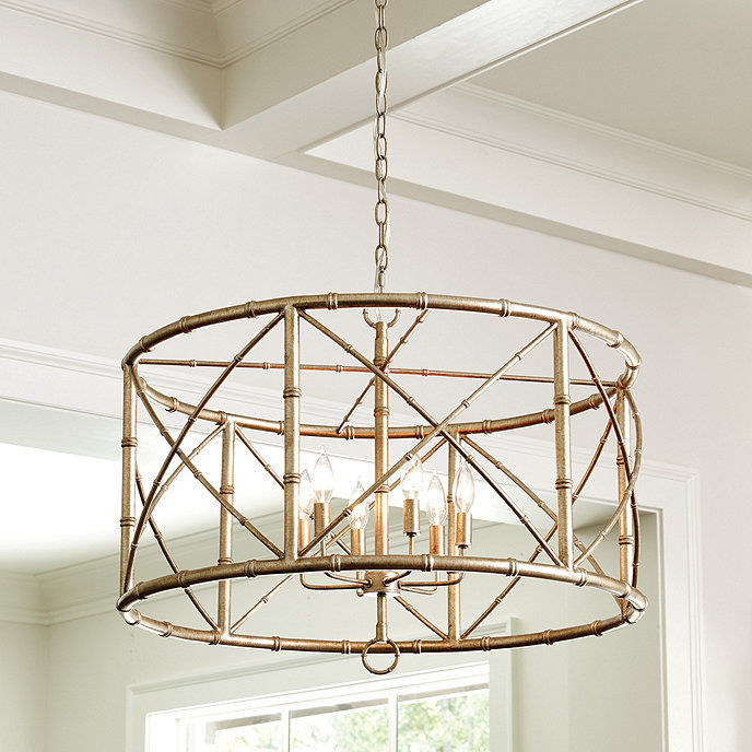 Bamboo 6 Light Chandelier thumbnail 2