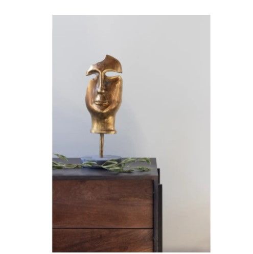 Golden Mask On Stand thumbnail 4