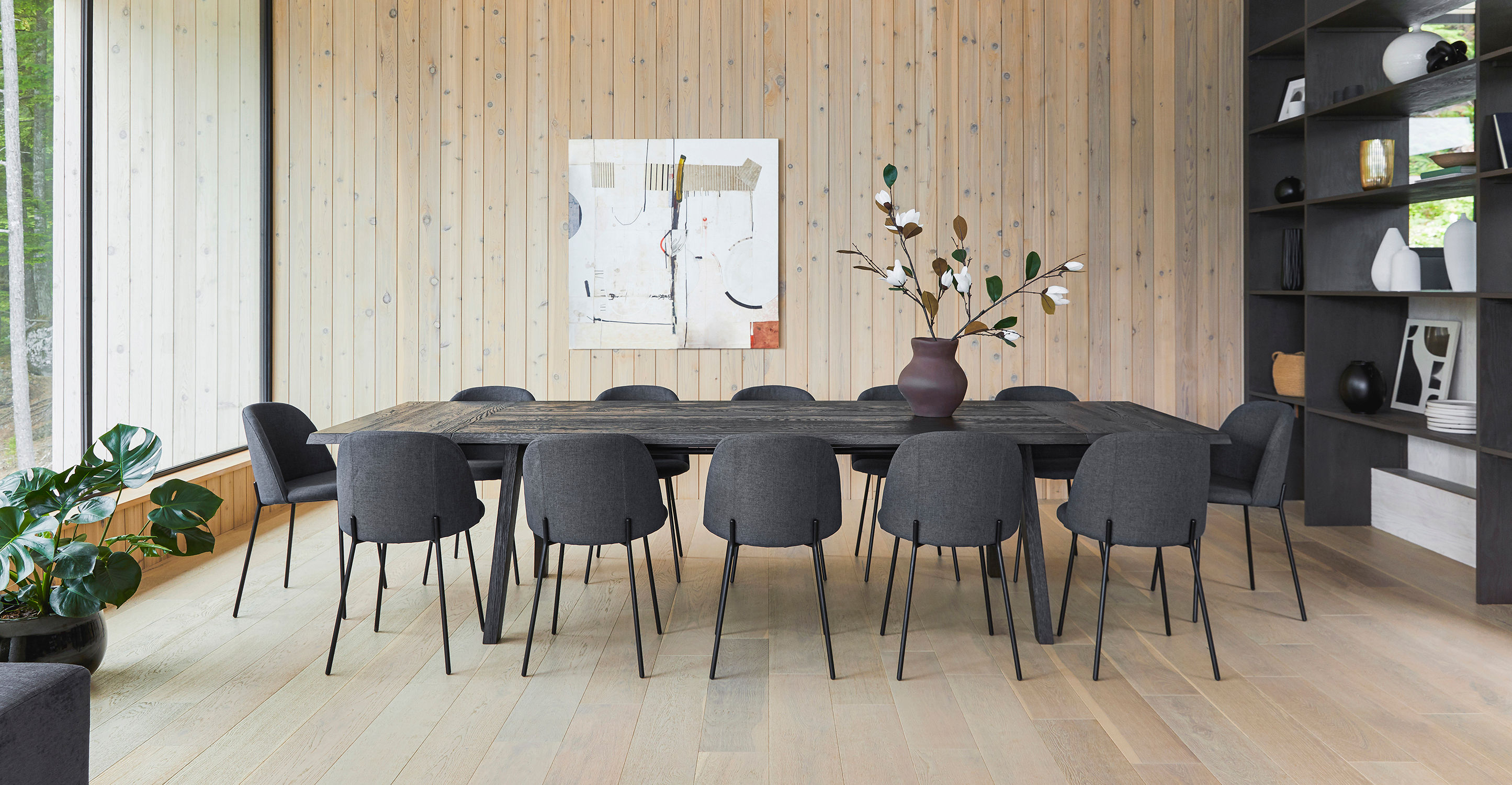 Madera Smoke Dining Table, Extendable thumbnail 2