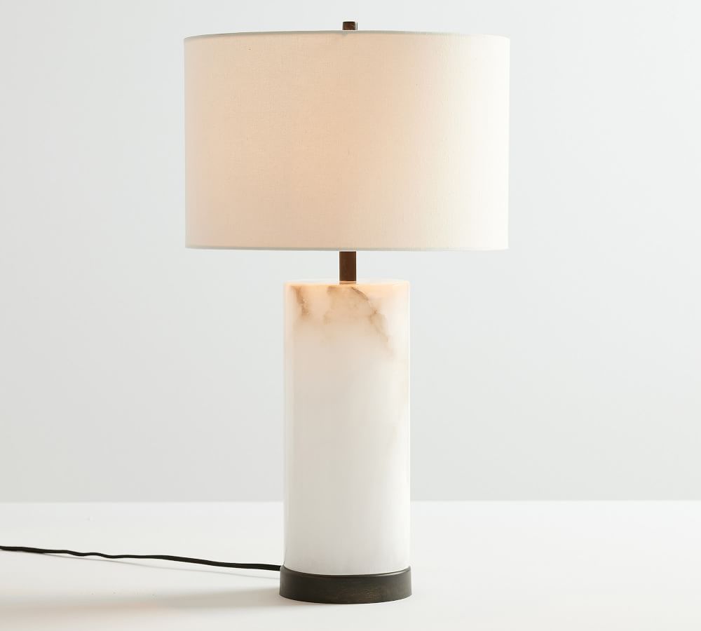 Windham Alabaster USB Table Lamp thumbnail 2