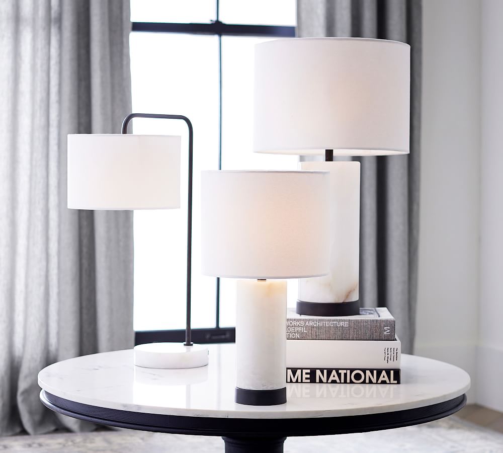 Windham Alabaster USB Table Lamp thumbnail 3