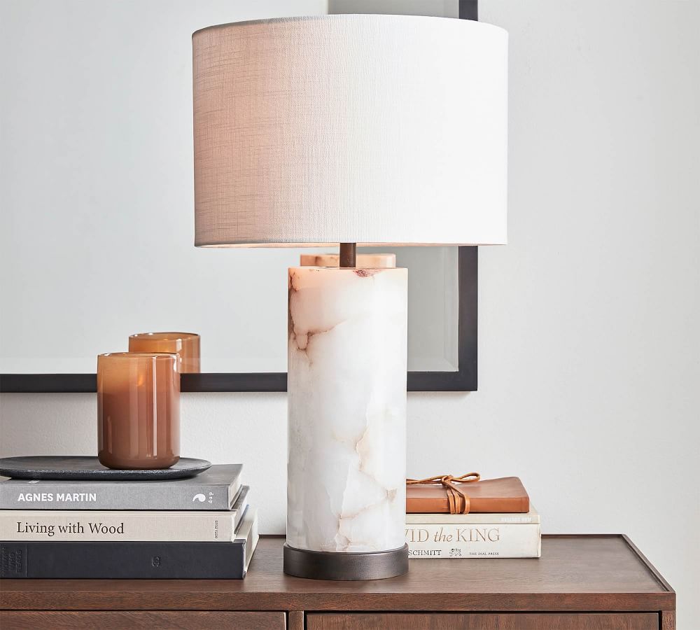 Windham Alabaster USB Table Lamp thumbnail 4