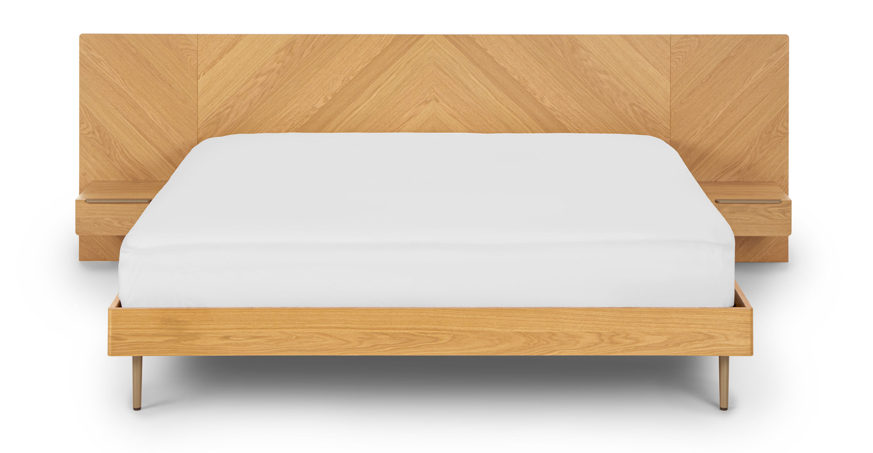 Nera Oak King Bed with Nightstands thumbnail 3