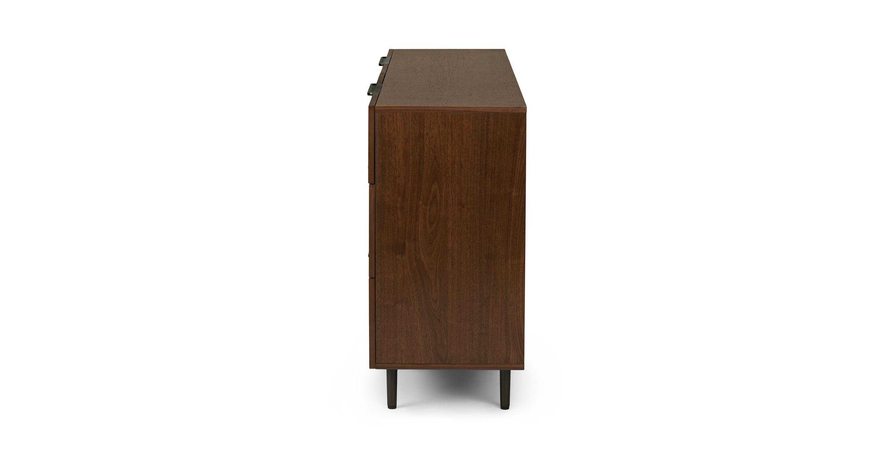 Nera Walnut 6 Drawer Double Dresser thumbnail 3