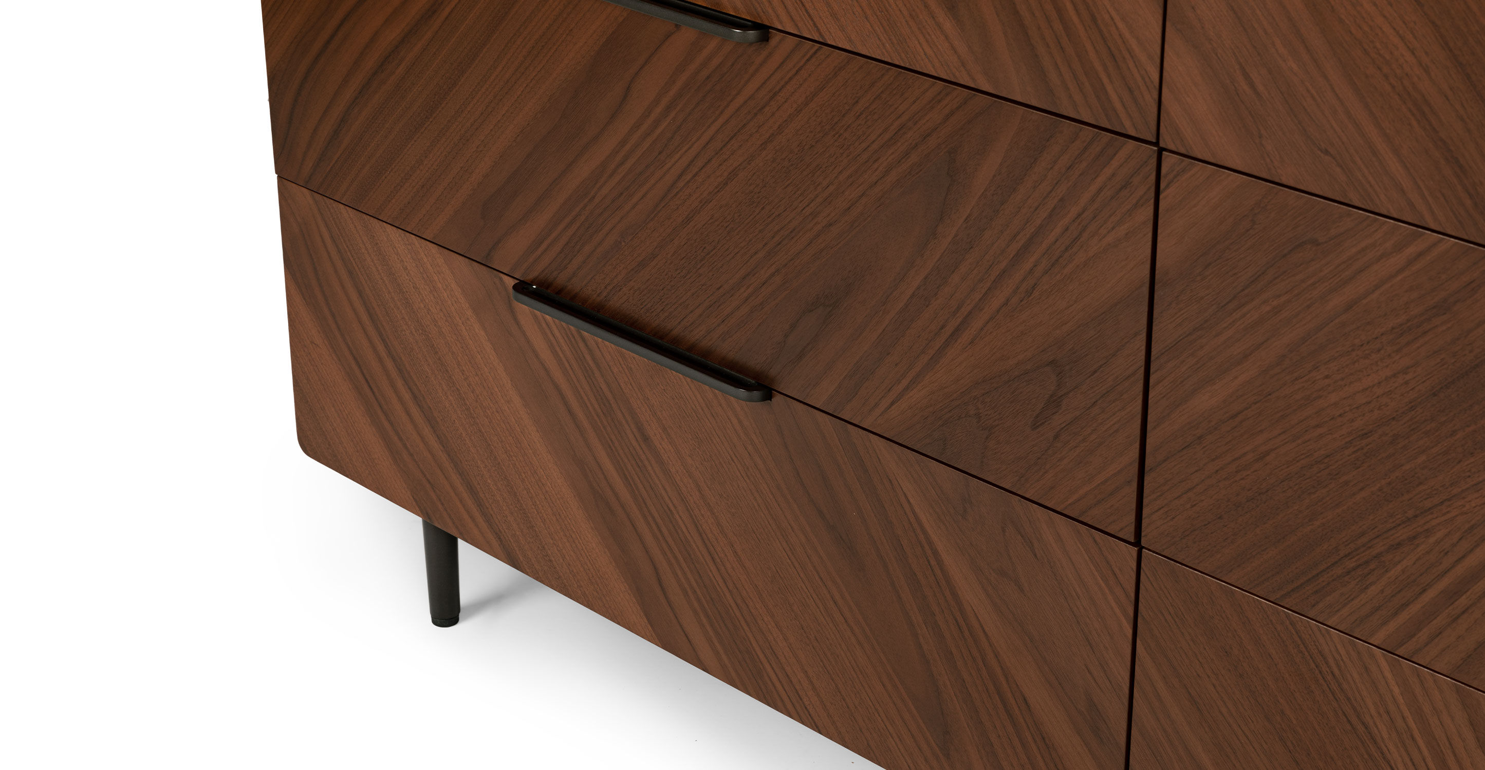 Nera Walnut 6 Drawer Double Dresser thumbnail 9