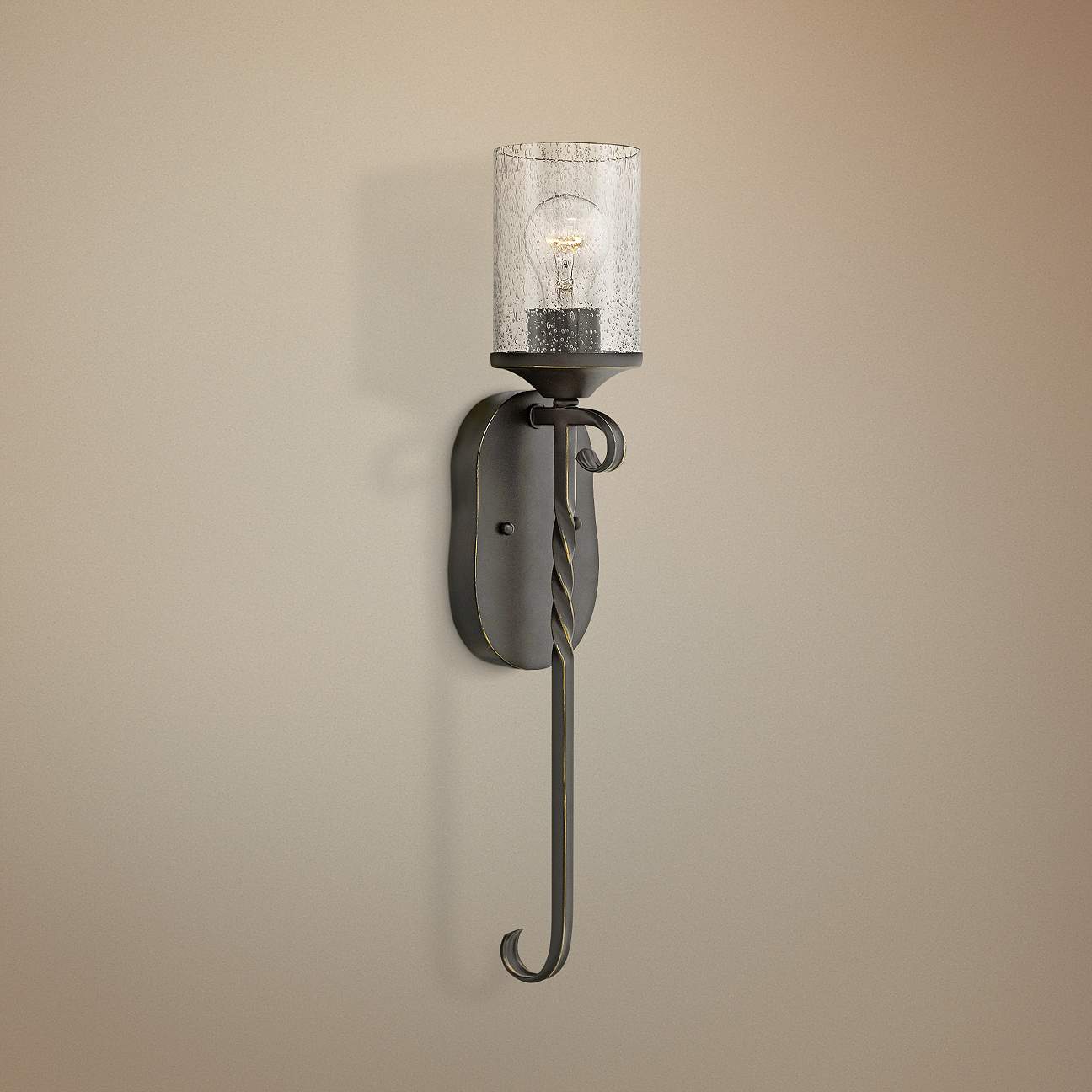 Hinkley Casa High Olde Black Wall Sconce thumbnail 4