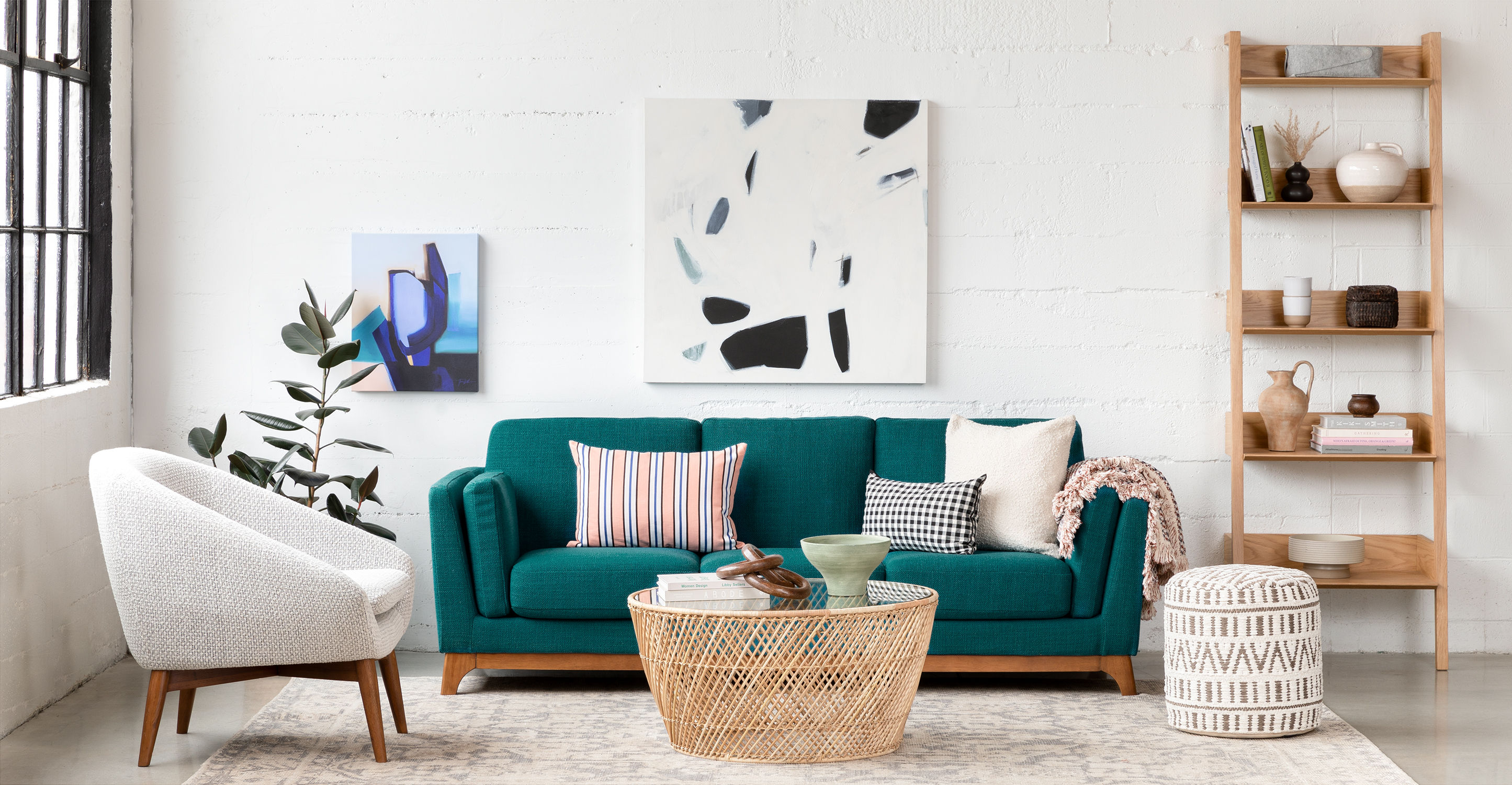 Ceni Lagoon Blue Sofa thumbnail 2