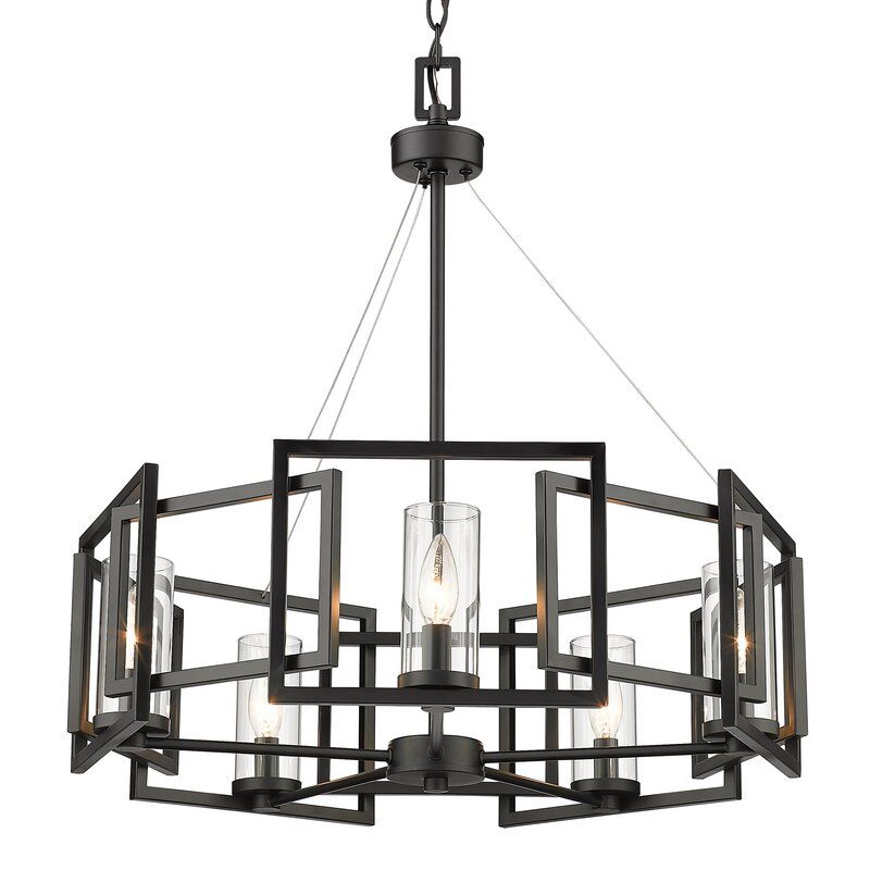 Duval 5 Light Unique Drum Chandelier thumbnail 3