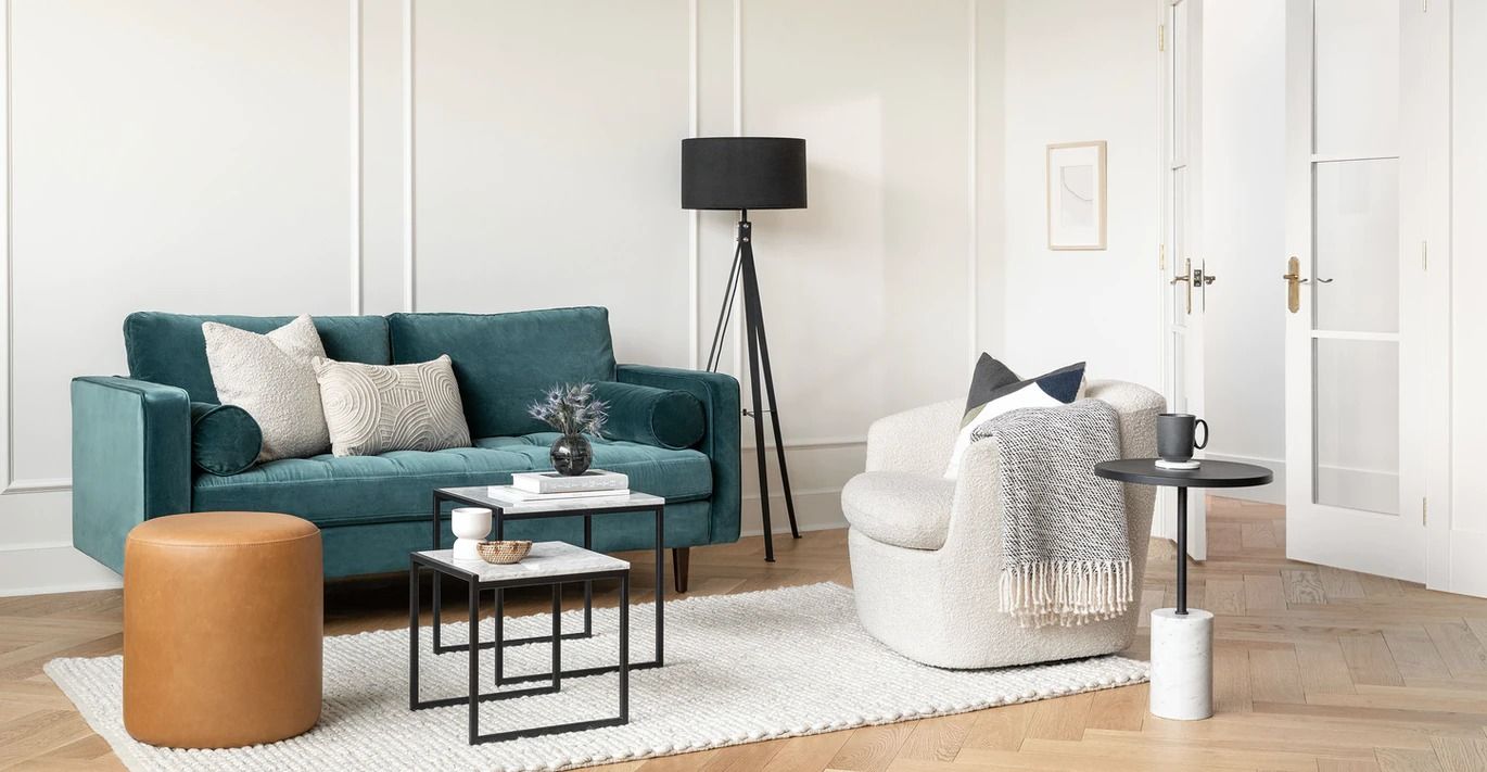 Sven Pacific Blue Sofa thumbnail 2