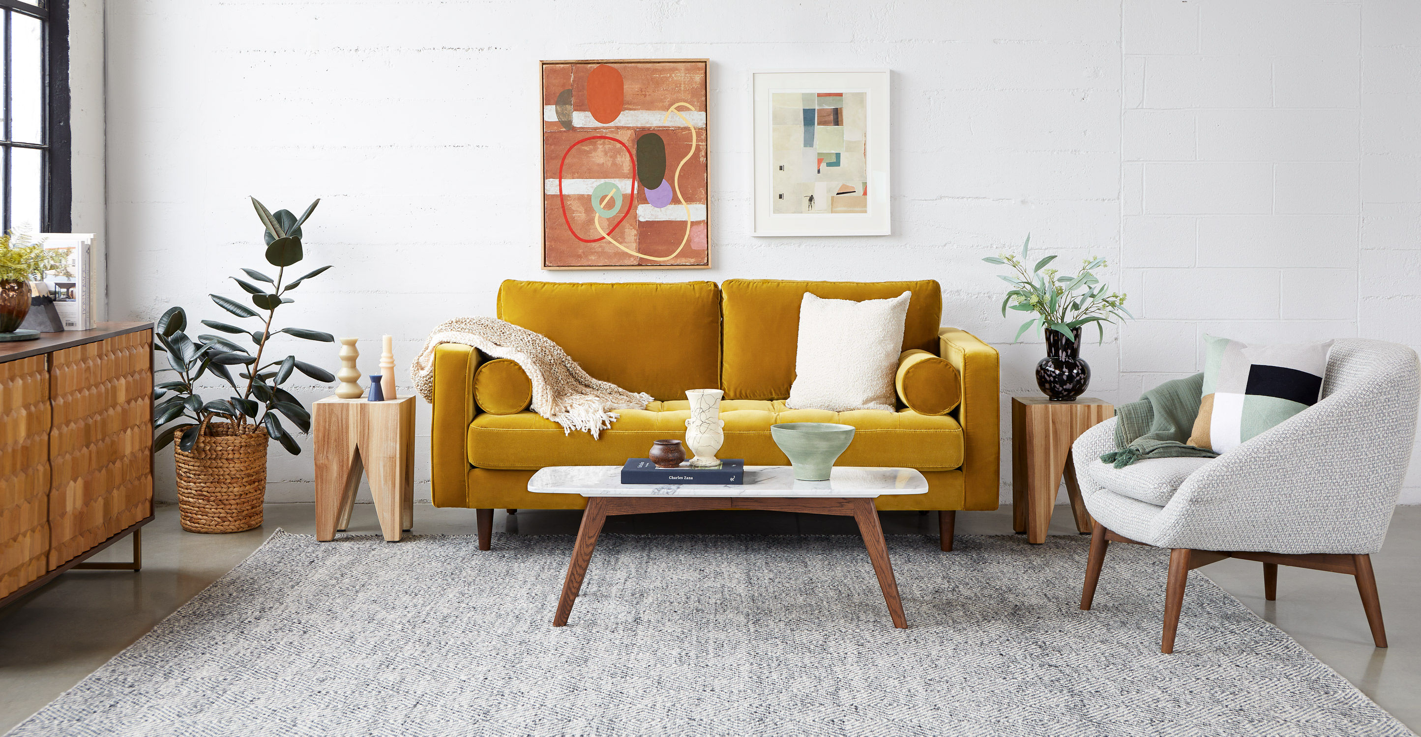 Sven Yarrow Gold Sofa thumbnail 2