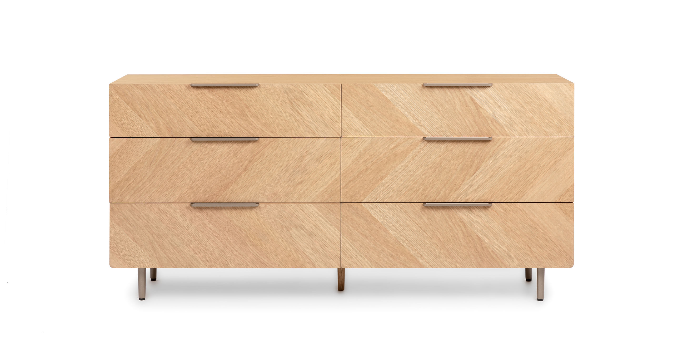 Nera Oak 6 Drawer Double Dresser thumbnail 2