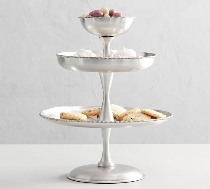 Antique Silver 3 Tier Stand thumbnail 3