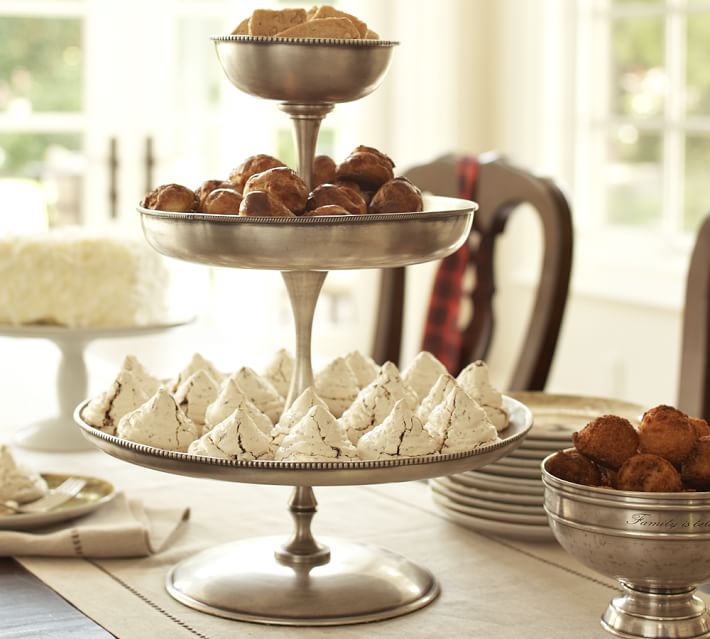 Antique Silver 3 Tier Stand thumbnail 4