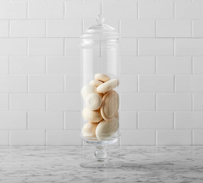 Classic Handcrafted Glass Apothecary Jar Large thumbnail 2