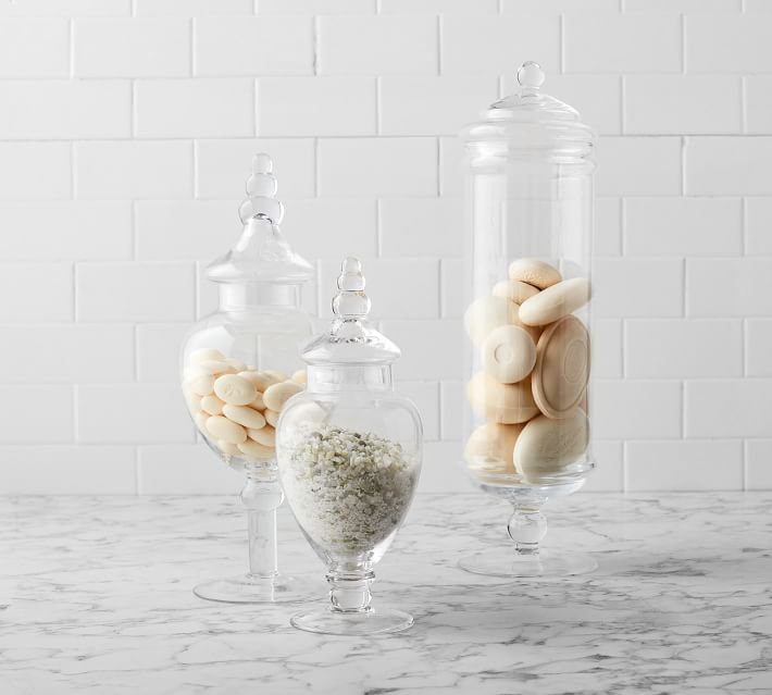 Classic Handcrafted Glass Apothecary Jar Large thumbnail 3