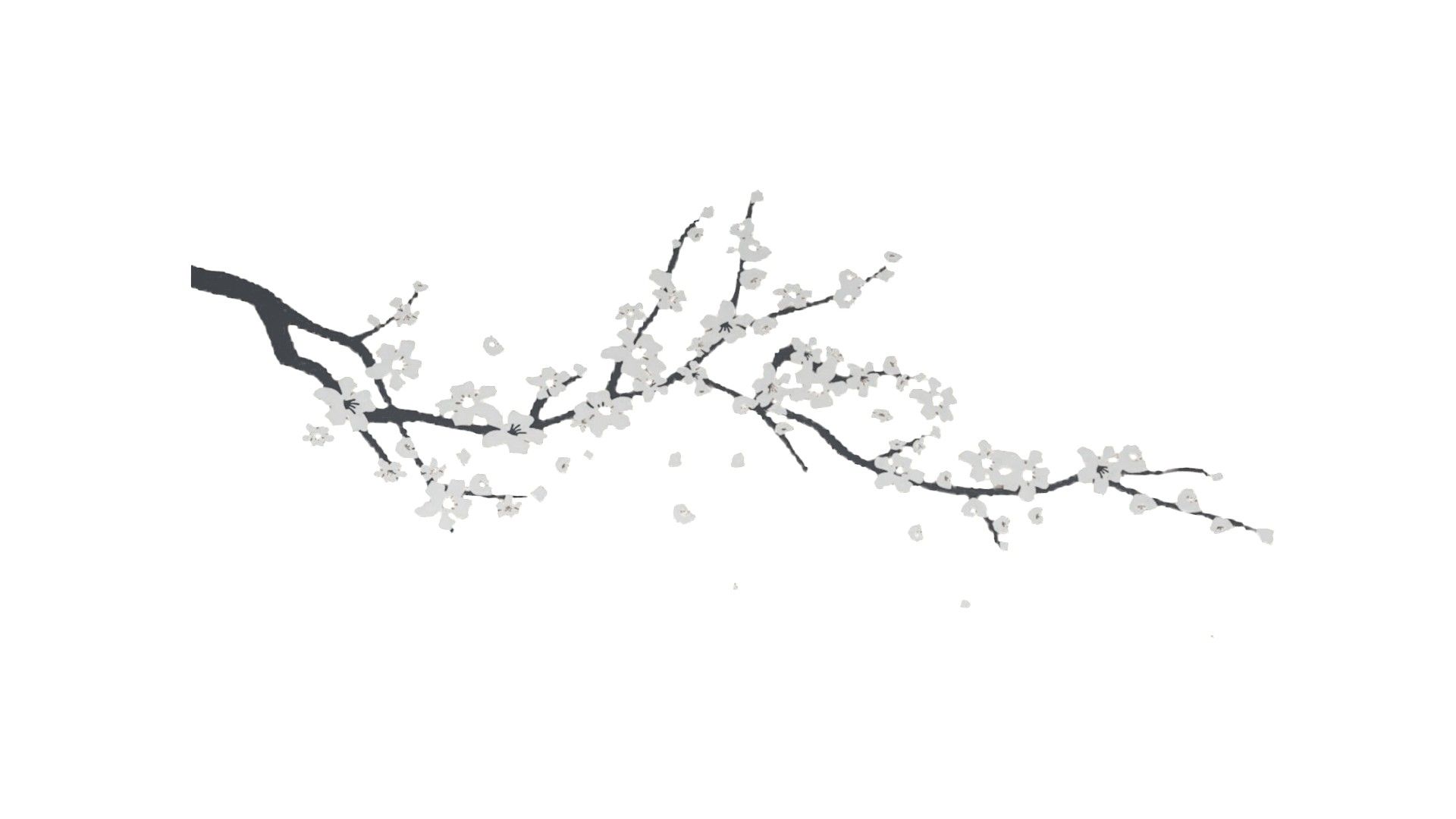 Cherry Blossom Branch Wall Decal thumbnail 2