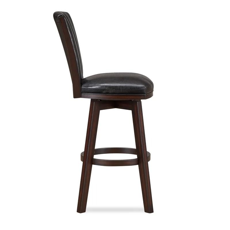 Horton Swivel Solid Wood Stool thumbnail 4