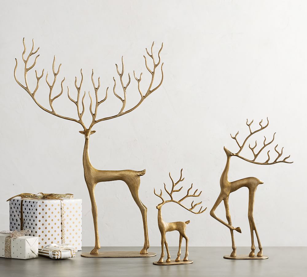 Brass Merry Reindeer-Small thumbnail 2