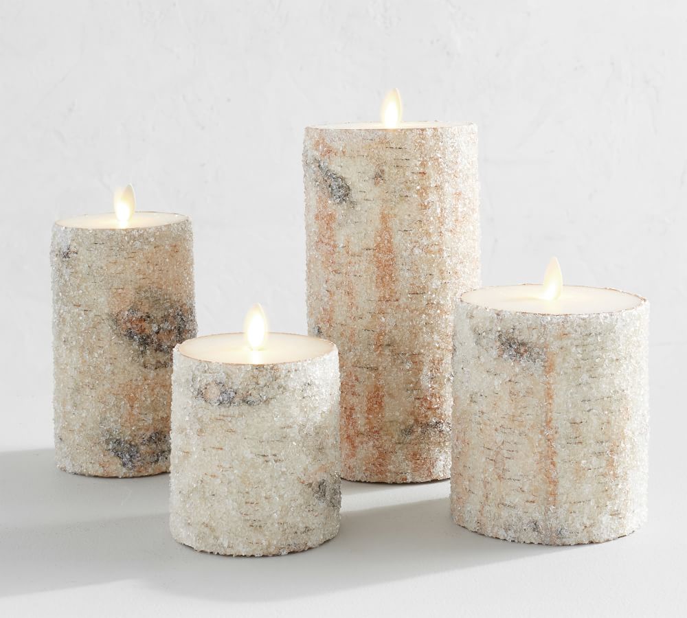 Premium Flickering Flameless Wax Pillar Candles thumbnail 2