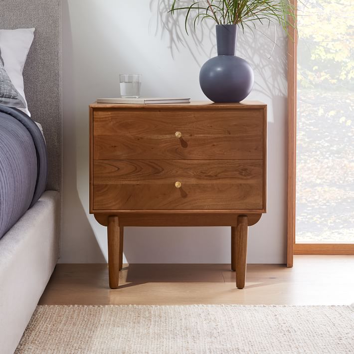 Keira Solid Wood Nightstand thumbnail 2