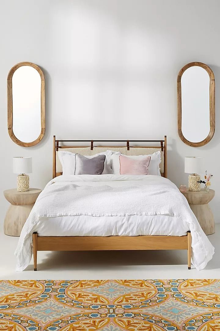 Hemming Bed Queen Oak Wood thumbnail 2