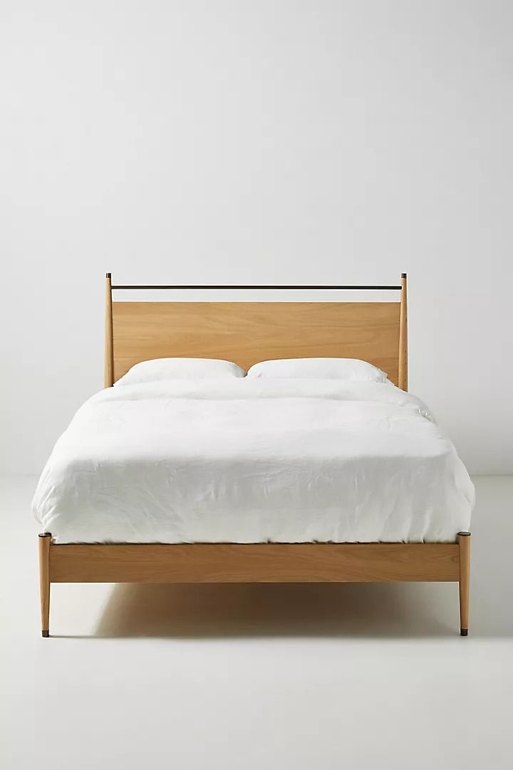 Hemming Bed Queen Oak Wood thumbnail 3
