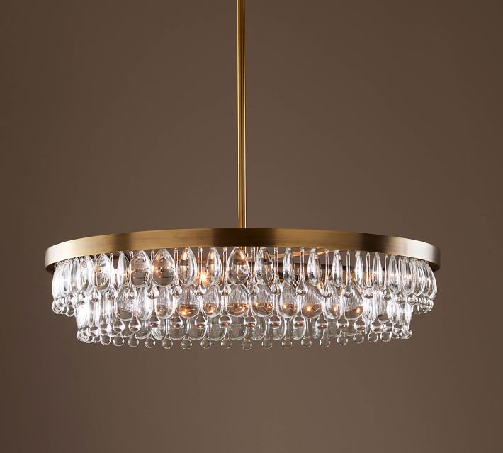 Clarissa Modern Round Chandelier - Brass thumbnail 2