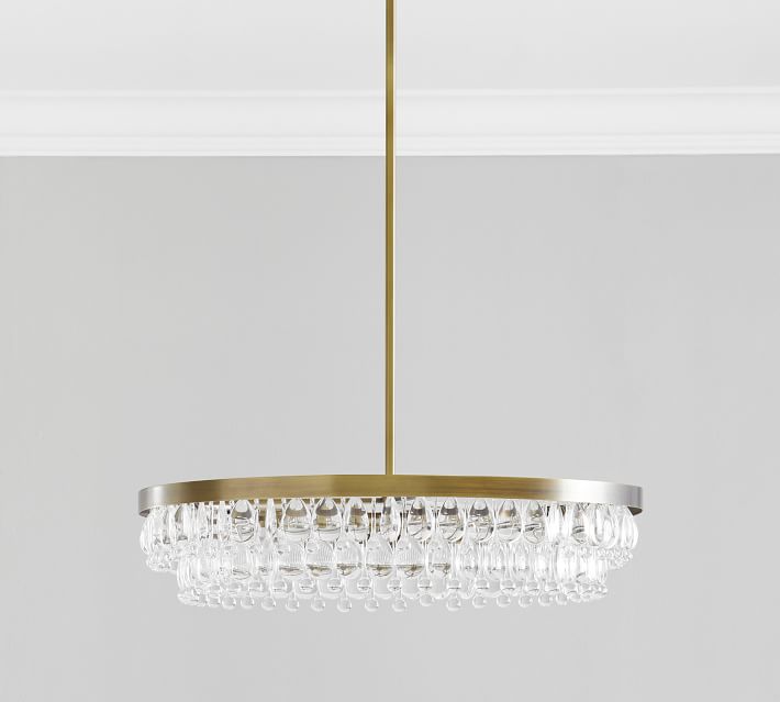 Clarissa Modern Round Chandelier - Brass thumbnail 3