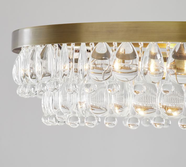 Clarissa Modern Round Chandelier - Brass thumbnail 4